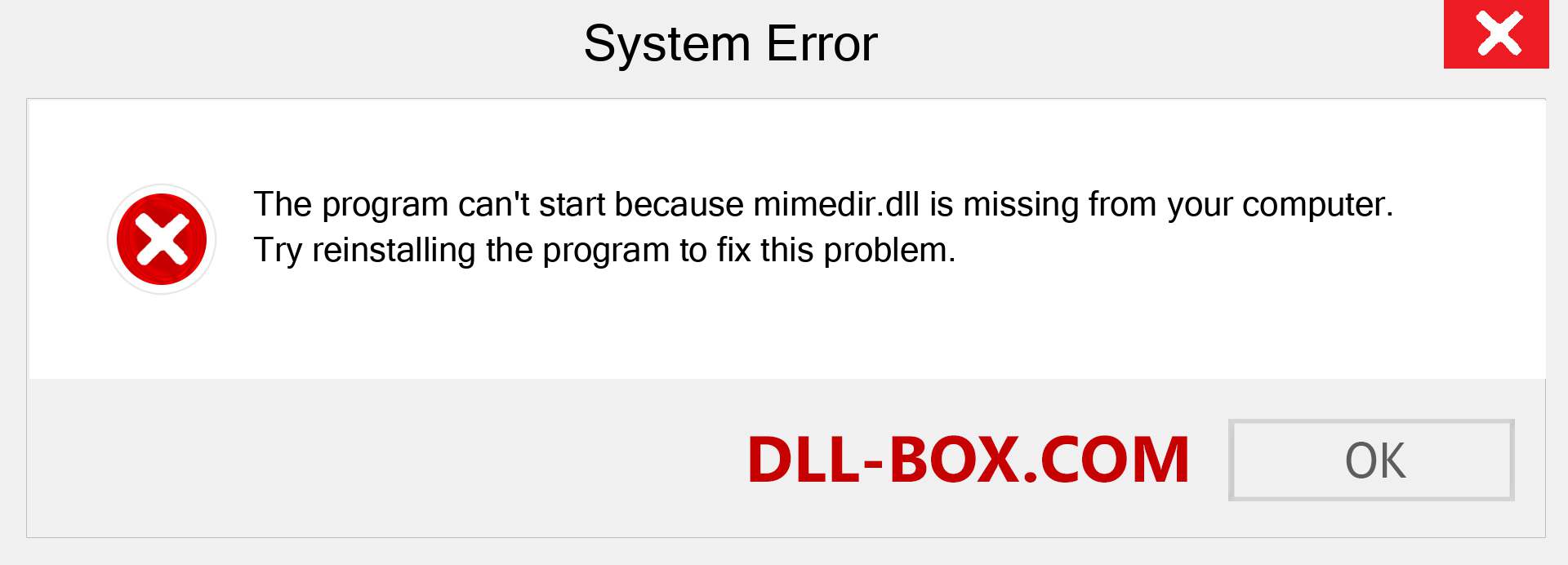  mimedir.dll file is missing?. Download for Windows 7, 8, 10 - Fix  mimedir dll Missing Error on Windows, photos, images